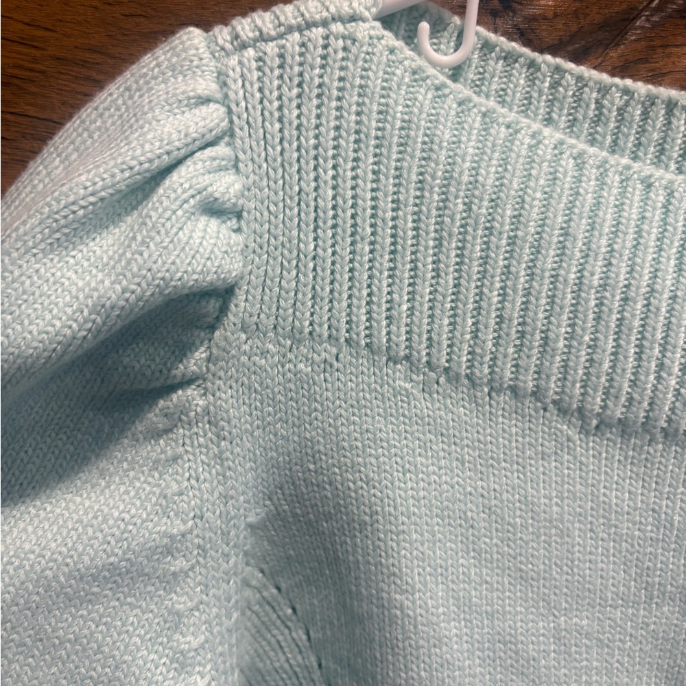 ADEAM Blossom Rib Knit Puff Sleeve Sweater - Picture 7 of 9